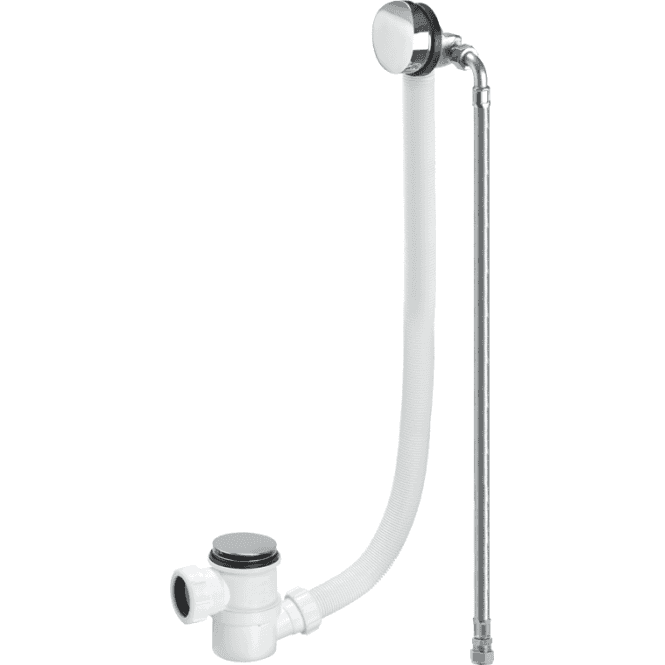McAlpine  HC2650UK-FIL-1M Chrome Plated Brass Bath Filler And Overflow (Top Access Clicker) 1mtr