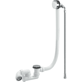 McAlpine HCN3365UK-1M Chrome Plated Brass Bath Filler And Overflow (Clicker) 1mtr