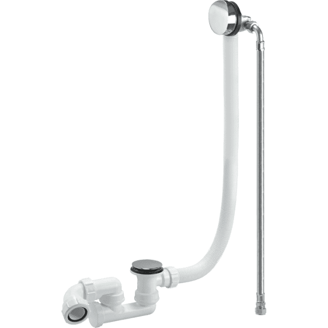 McAlpine  HCN3365UK Chrome Plated Brass Bath Filler And Overflow (Clicker) 575mm
