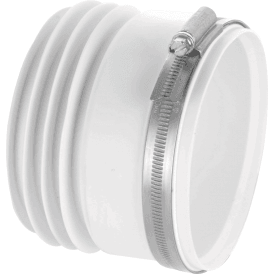 McAlpine MAC-1-BTW Short Straight WC Connector 4"/110mm