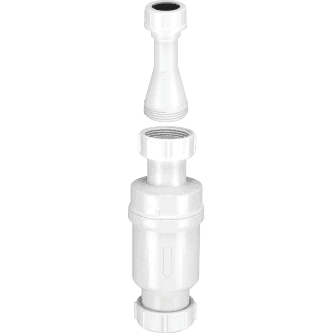 McAlpine  MACVALVE-3 Self Closing Waste Valve With Tundish Adaptor 1¼