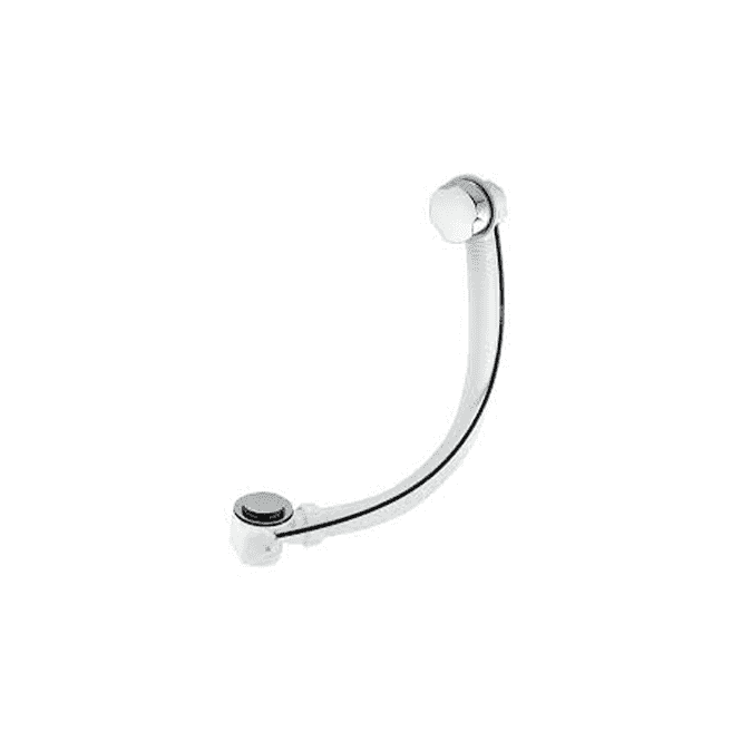 McAlpine  PUB-CPB-1M Polished Stainless Steel Flange Pop Up Bath Waste 1½ x 70mm x 1mtr