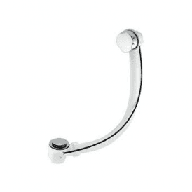 McAlpine PUB-CPB-1M Polished Stainless Steel Flange Pop Up Bath Waste 1½ x 70mm x 1mtr