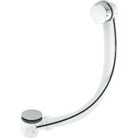 McAlpine PUB-CPX Pop-up Bath Waste And Overflow Chrome Plated Brass Mushroom 1½