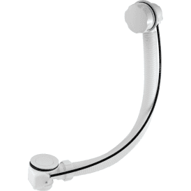 McAlpine PUB-WH Pop-up Bath Waste And Overflow White Plastic 1½