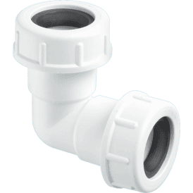 McAlpine R2M 90 Degree Overflow Bend 19/23mm Universal
