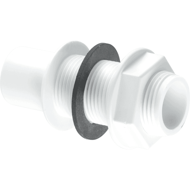 McAlpine  R4 Straight Overflow Tank Connector ¾ Pushfit