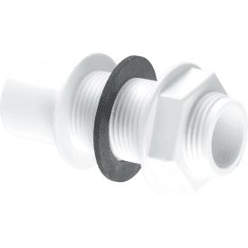 McAlpine R4 Straight Overflow Tank Connector ¾ Pushfit