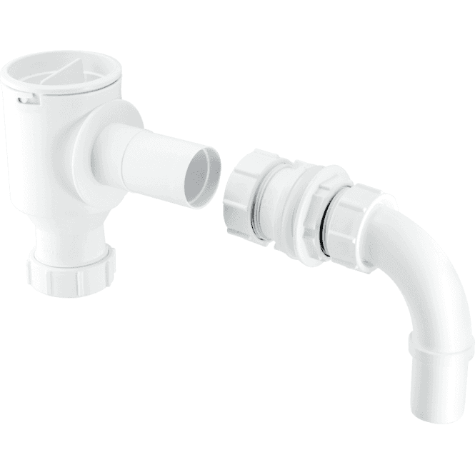 McAlpine  R40E Complete Screened Tank Overflow Connector Extended 1¼