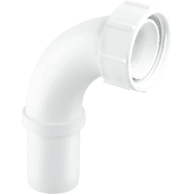 McAlpine S5 Pushfit 90 Degree Knuckle Bend X BSP Coupling Nut 1¼
