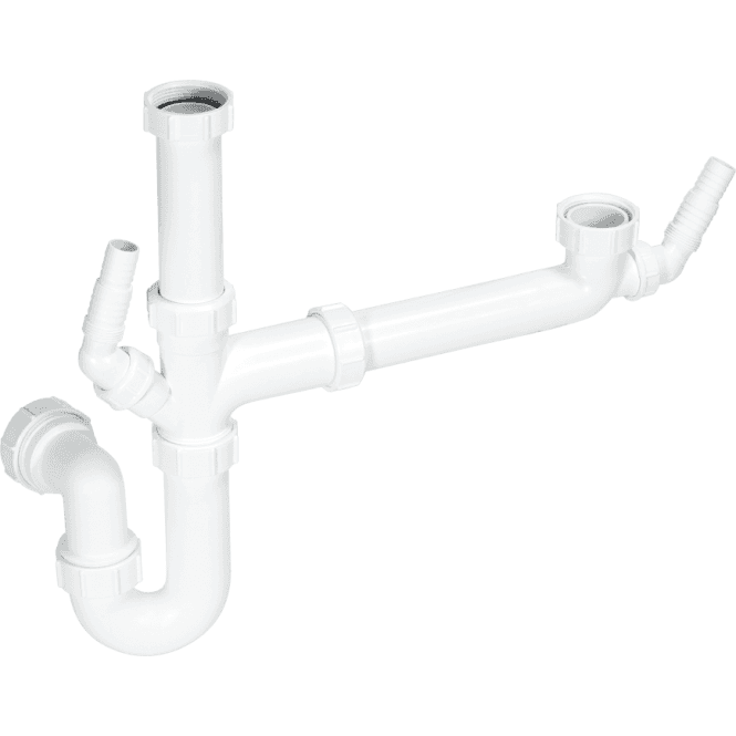 McAlpine  SK1A Bowl And A Half Sink Kit 2 Nozzles 1½