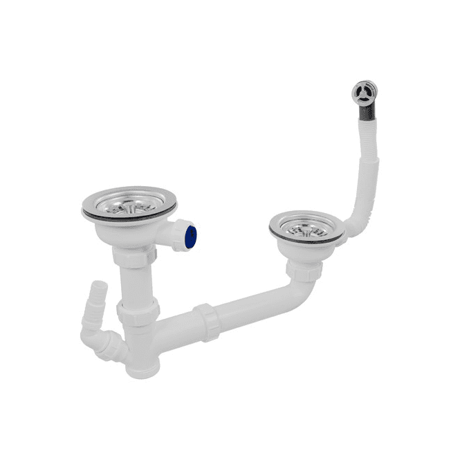 McAlpine  SK2-BWS Sink Kit With 2 Basket Strainer Wastes (No Trap) 1¼