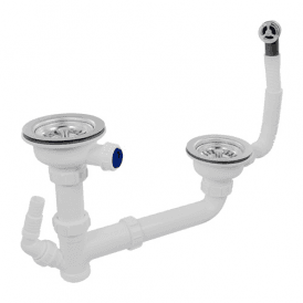 McAlpine SK2-BWS Sink Kit With 2 Basket Strainer Wastes (No Trap) 1¼
