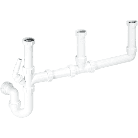 McAlpine SK3 Three Bowl Sink Kit 1½