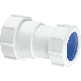 McAlpine ST28L-ISO Multi Fit Straight Connector Multi Fit X European Pipe Size 1¼ X 40mm