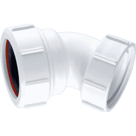 McAlpine ST90-OUT 135 Degree Universal Bend X BSP Coupling Nut 1½