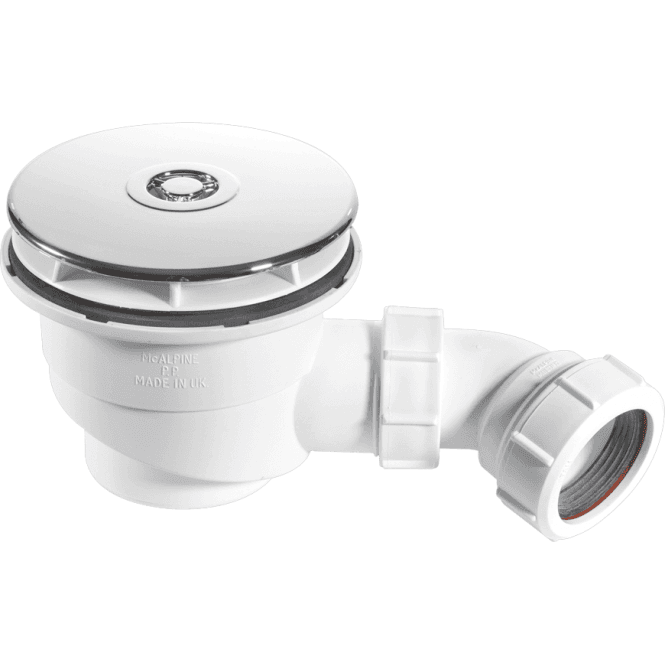 McAlpine  ST90CB10 90mm Shower Trap Chrome Plated Brass