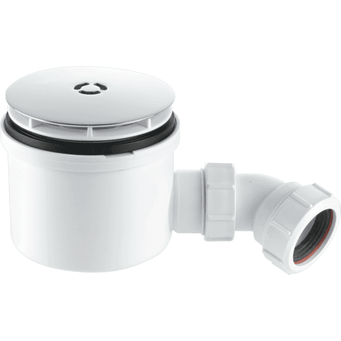 McAlpine  ST90CB10-HP2 1½ 90mm Hi-Flow Shower Trap Chrome Plated Brass