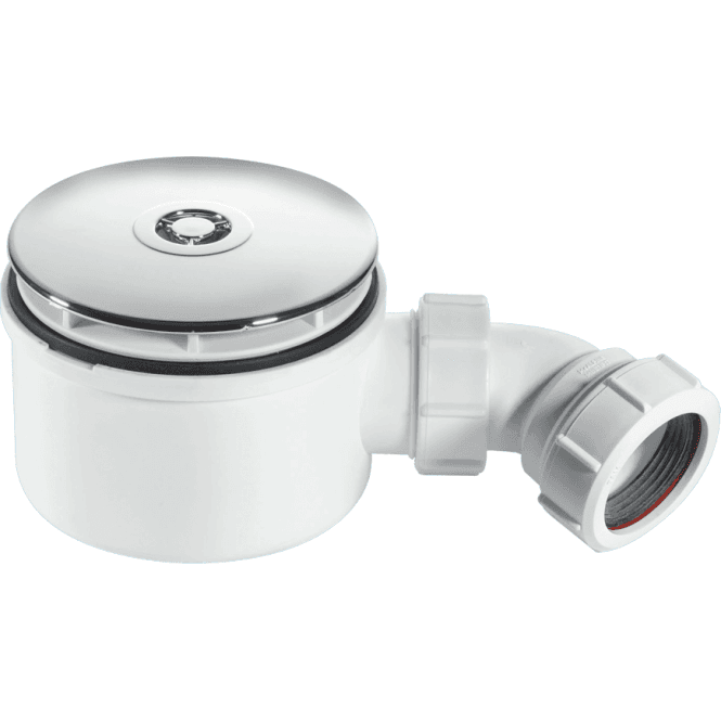 McAlpine  ST90CP10-70 90mm Shallow Shower Trap 70mm High Chrome Plated Plastic