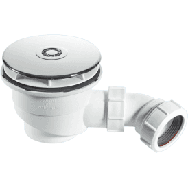 McAlpine ST90CP10 90mm Shower Trap Chrome Plated Plastic