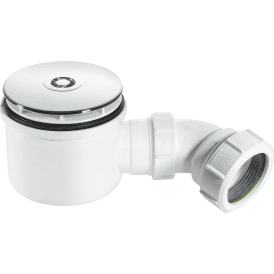 McAlpine ST90CP10-HP 2" 90mm Hi-Flow Shower Trap Chrome Plated Plastic