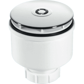 McAlpine ST90CP10-V 90mm Vertical Shower Trap Chrome Plated Plastic