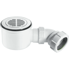 McAlpine ST90CPB-S-HP 2" 90mm Hi-Flow Shower Trap Chrome Plated Brass Slotted