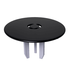 McAlpine ST90MEMBMTOP+SUPP Brass Shower Trap Cover and Support Matt Black