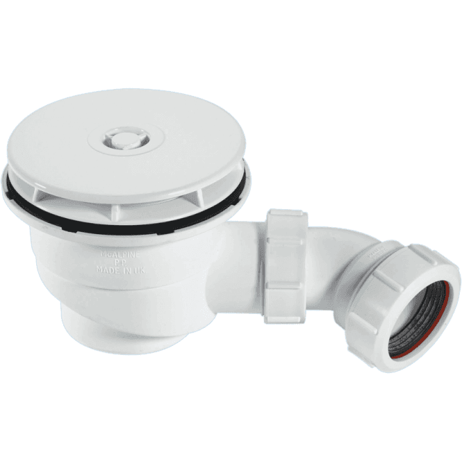 McAlpine  ST90WH10 90mm Shower Trap White Plastic