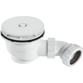 McAlpine ST90WH10 90mm Shower Trap White Plastic