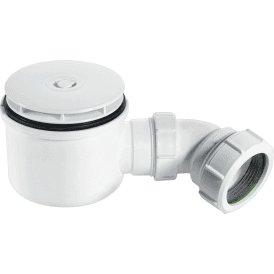 McAlpine ST90WH10-HP 2" 90mm Hi-Flow Shower Trap White Plastic