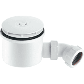 McAlpine ST90WH10-HP2 1½ 90mm Hi-Flow Shower Trap White Plastic