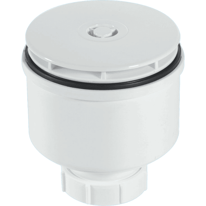 McAlpine  ST90WH10-V 90mm Vertical Shower Trap White Plastic