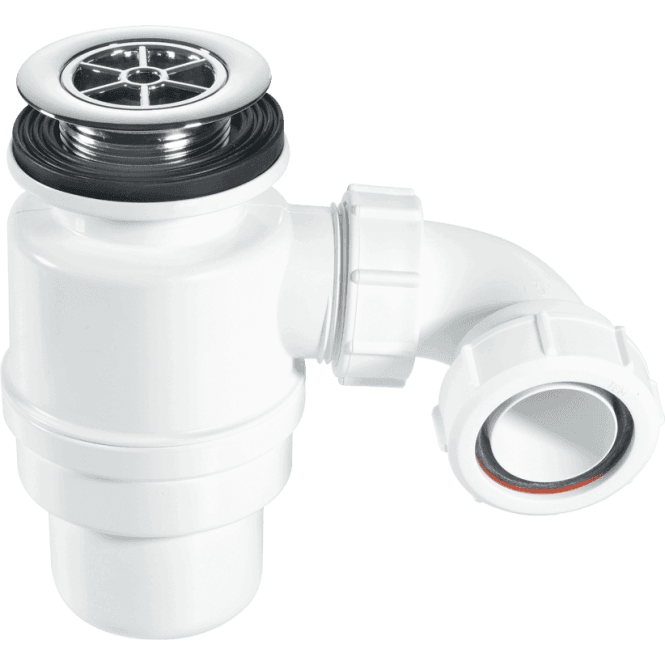 McAlpine  STW10-R 80mm Seal Resealing Shower Trap 70mm Chrome Plated Plastic
