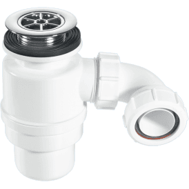 McAlpine STW10-RB 80mm Seal Resealing Shower Trap 70mm Chrome Plated Brass