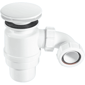 McAlpine STW11-M 80mm Seal Resealing Shower Trap 85mm White Plastic Mushroom