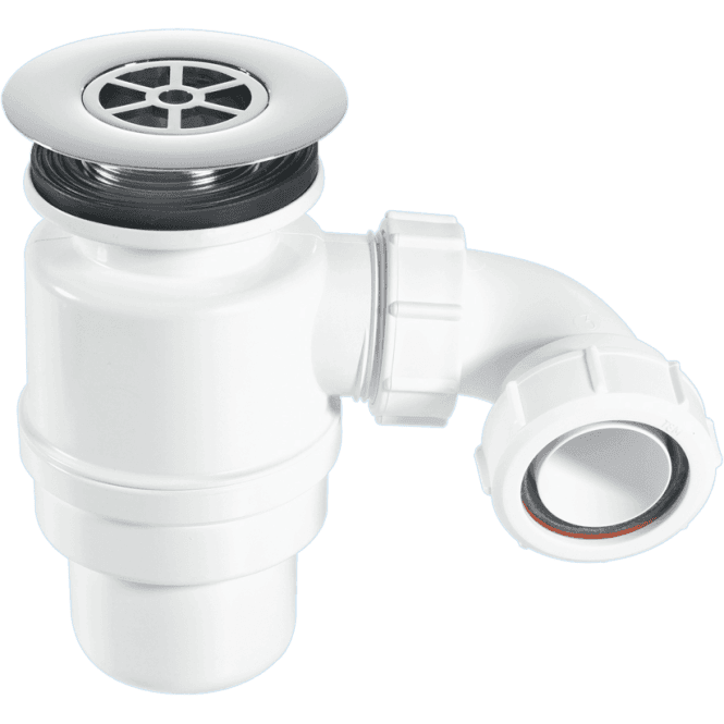 McAlpine  STW12-RB 80mm Seal Resealing Shower Trap 85mm Chrome Plated Brass