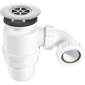 McAlpine STW12-RB 80mm Seal Resealing Shower Trap 85mm Chrome Plated Brass