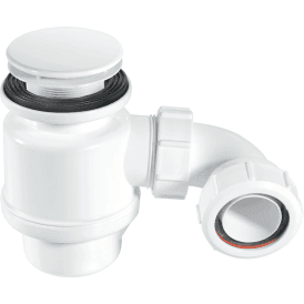 McAlpine STW2-M 50mm Seal Resealing Shower Trap 70mm White Plastic Mushroom