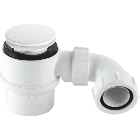McAlpine STW2M-95 50mm Water Seal Shower Trap 70mm White Plastic Mushroom