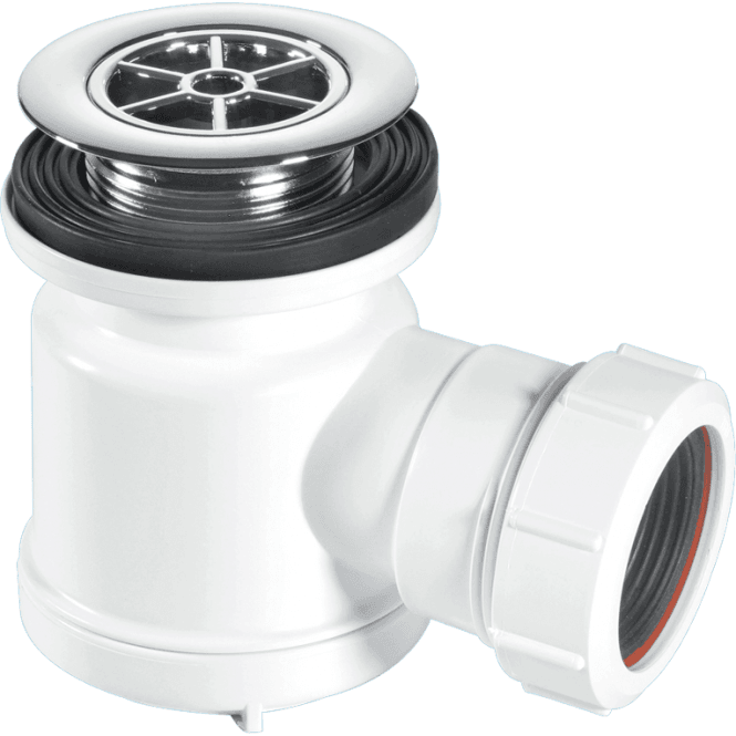 McAlpine  STW3-R 19mm Water Seal Shower Trap 70mm Chrome Plated Plastic