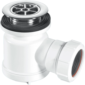 McAlpine STW3-RB 19mm Water Seal Shower Trap 70mm Chrome Plated Brass
