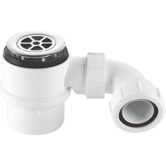 McAlpine  STW4-95 50mm Water Seal Shower Trap 70mm Chrome Plated Plastic