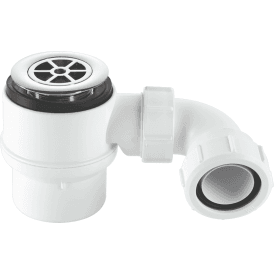 McAlpine STW4-95 50mm Water Seal Shower Trap 70mm Chrome Plated Plastic