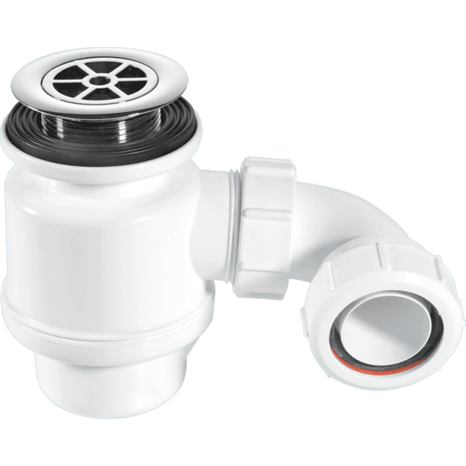 McAlpine  STW4-R 50mm Seal Resealing Shower Trap 70mm Chrome Plated Plastic