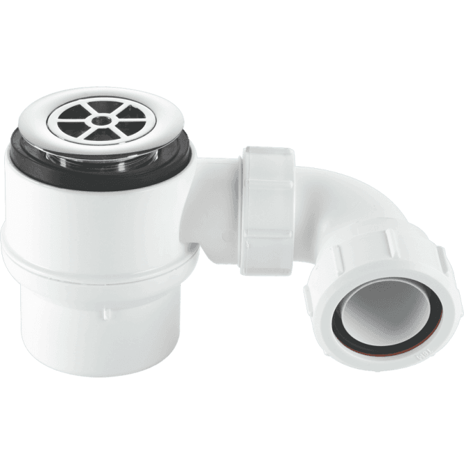 McAlpine  STW4B-95 50mm Water Seal Shower Trap 70mm Chrome Plated Brass