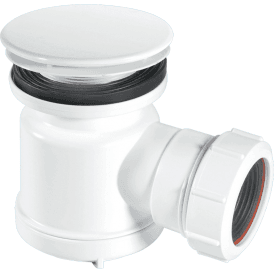 McAlpine STW5-M 19mm Water Seal Shower Trap 85mm White Plastic Mushroom