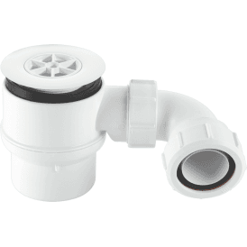McAlpine STW6-95 50mm Water Seal Shower Trap 85mm White Plastic