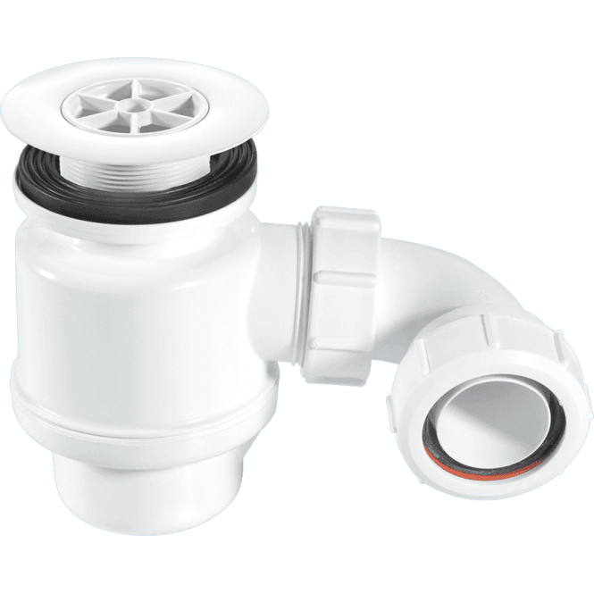 McAlpine  STW6-R 50mm Seal Resealing Shower Trap 85mm White Plastic