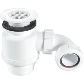 McAlpine STW6-R 50mm Seal Resealing Shower Trap 85mm White Plastic